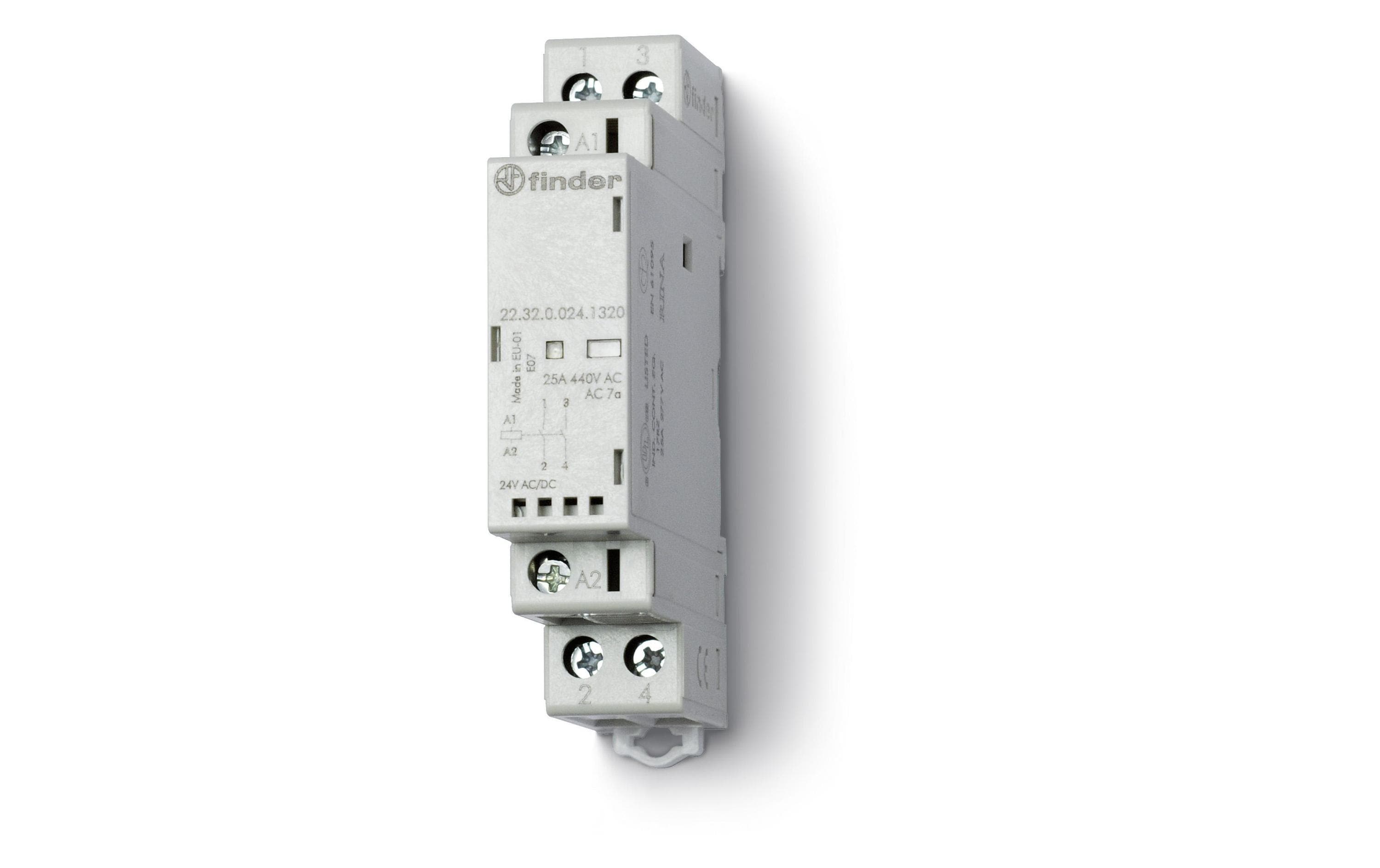 Finder Installationsschütz 25A 2 Schliesser 24V