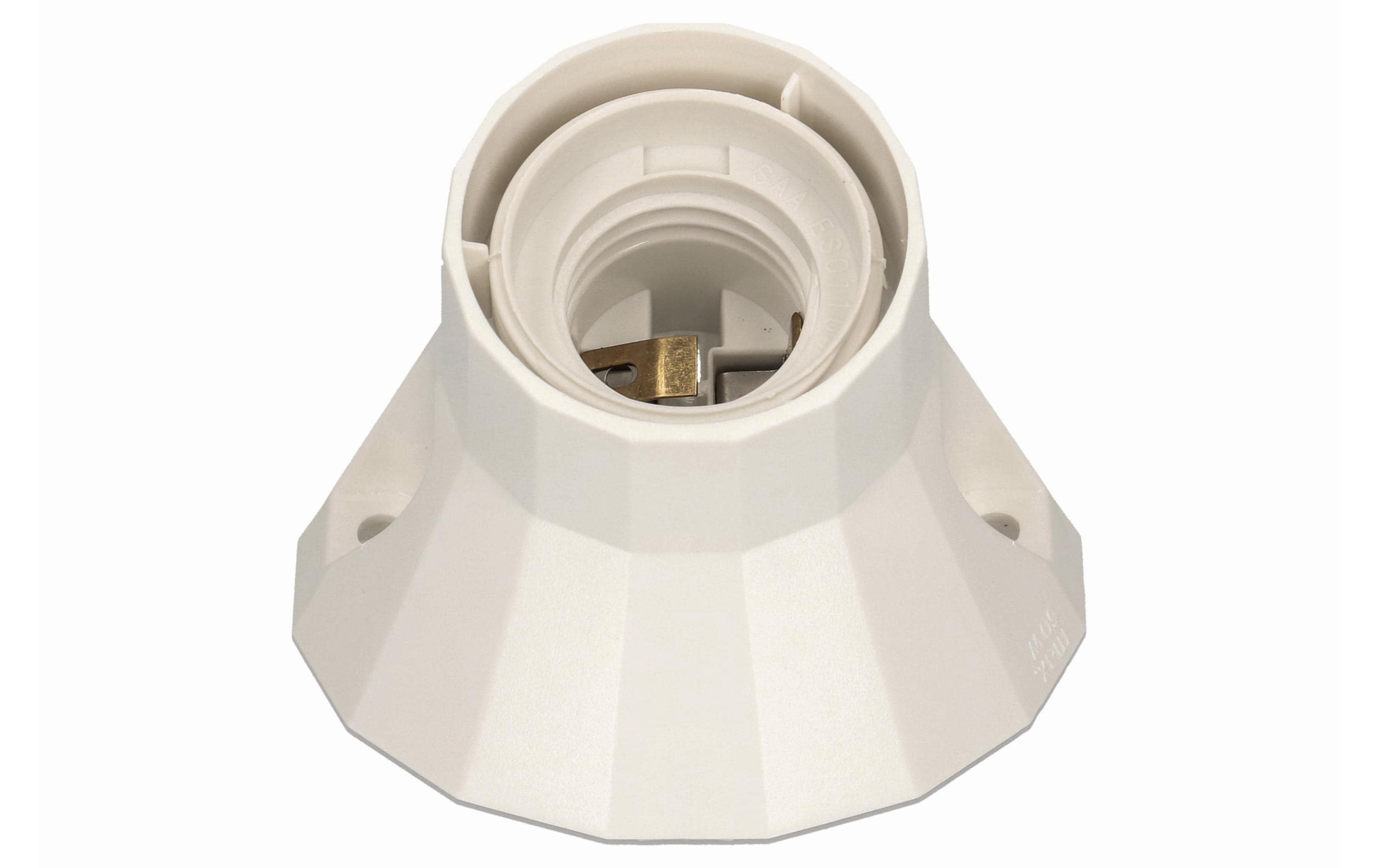 Max Hauri Wandfassung E27 weiss max. 60W