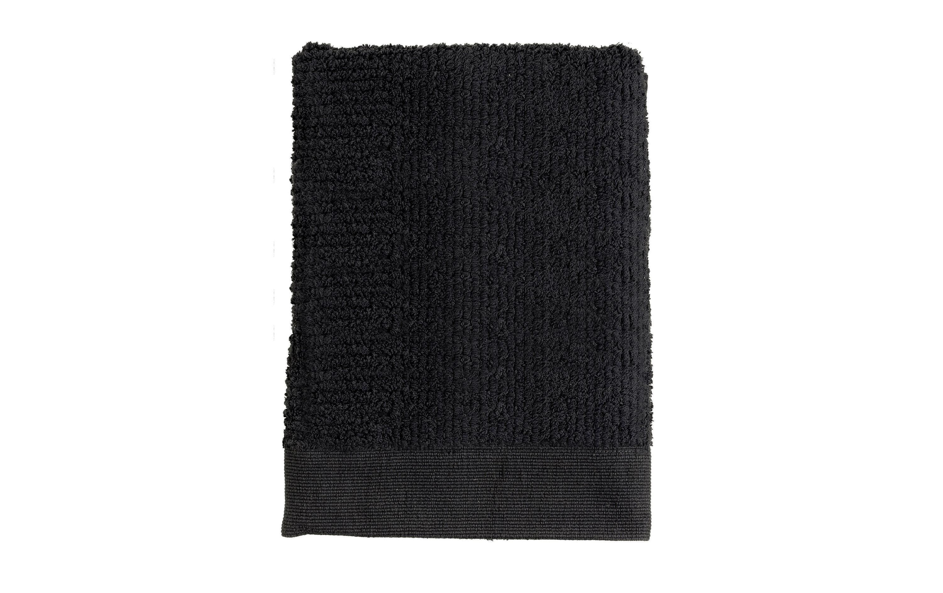 Zone Duschtuch Classic schwarz 100% Baumwolle 600g, 70x140cm