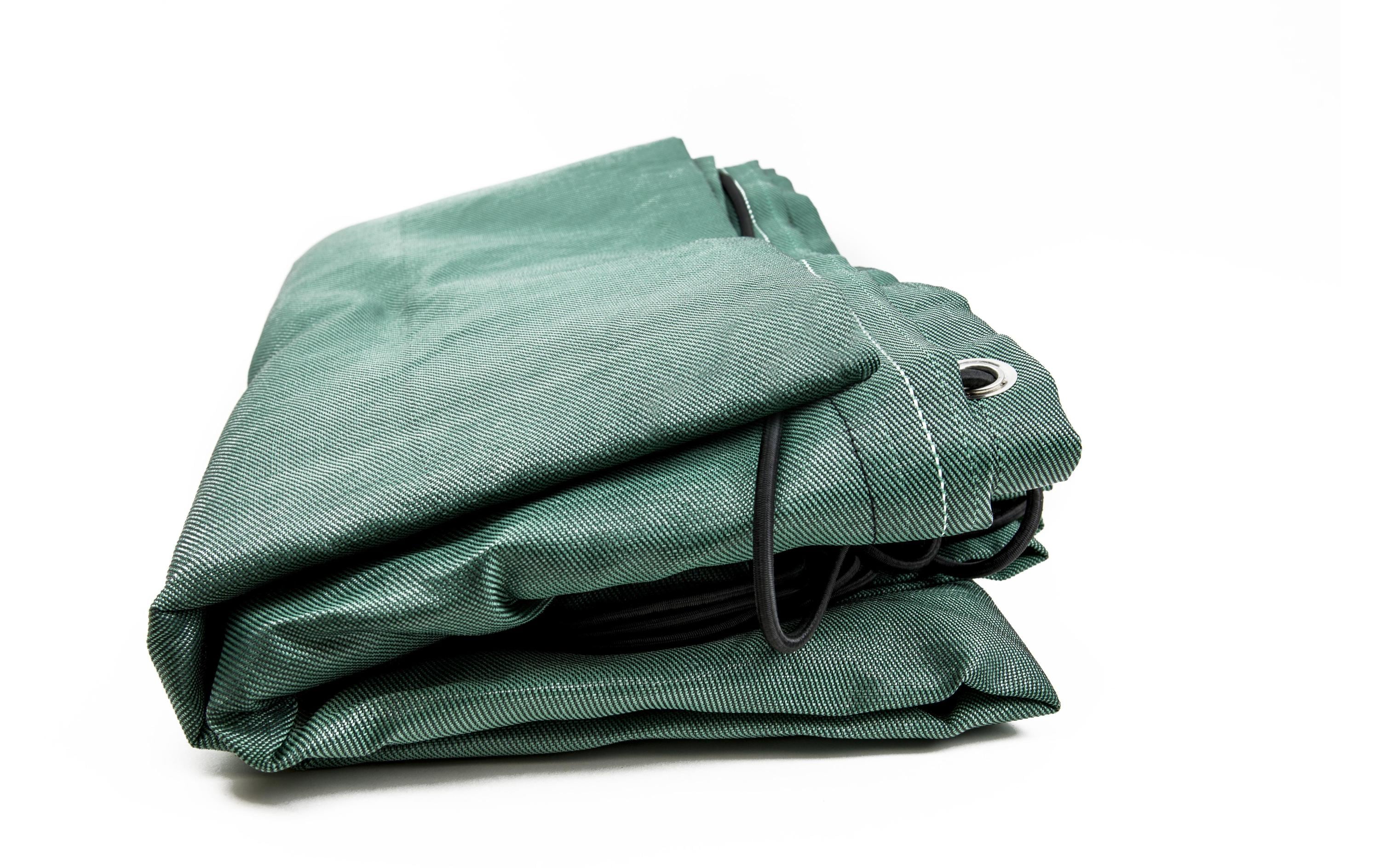 Abdeckblachen sehr robust grün 2.50 x 3.50 m, mit Seil, wasserdurchlässig
