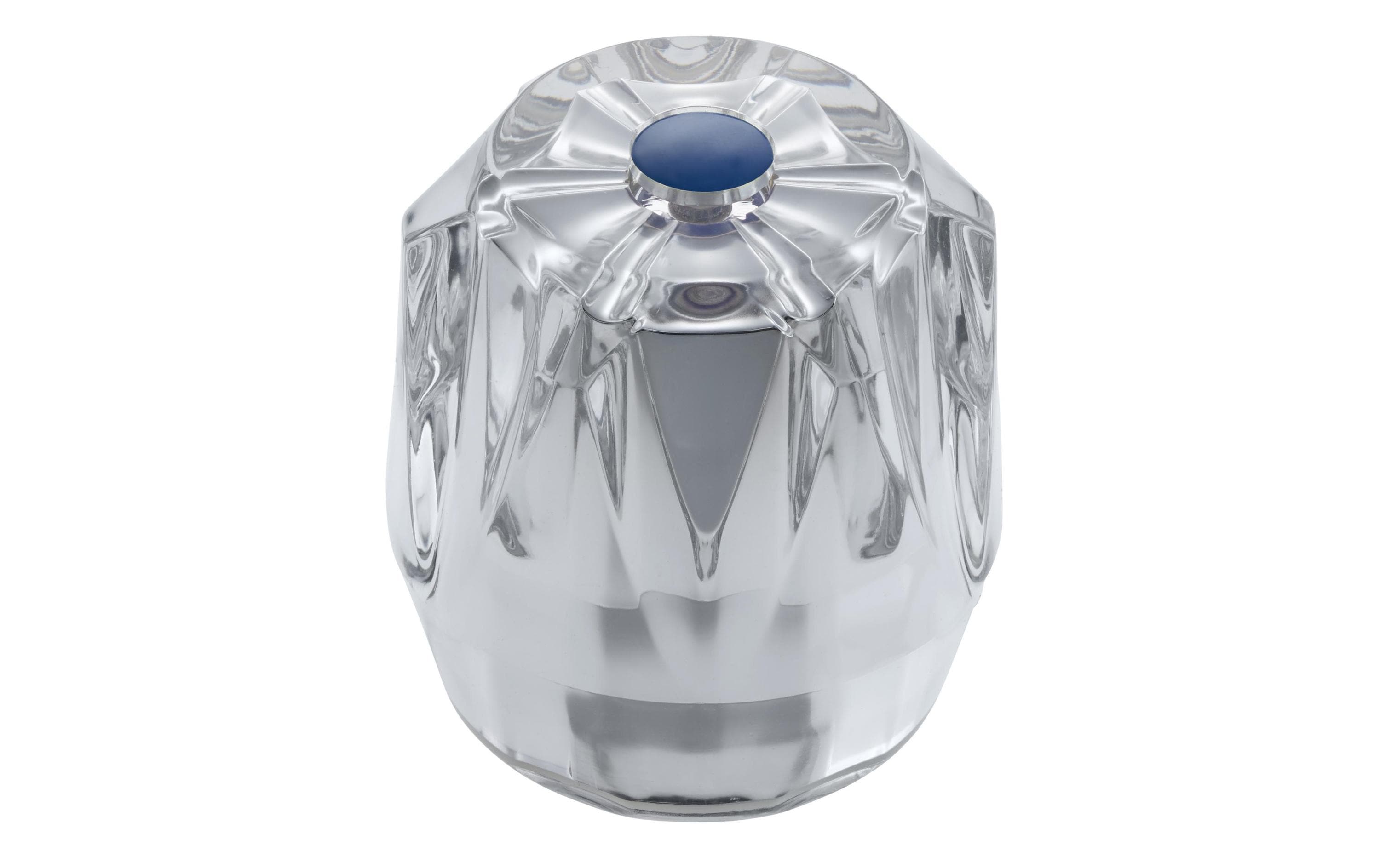 mateu Kristallgriff blau mit Rastbuchse transparent