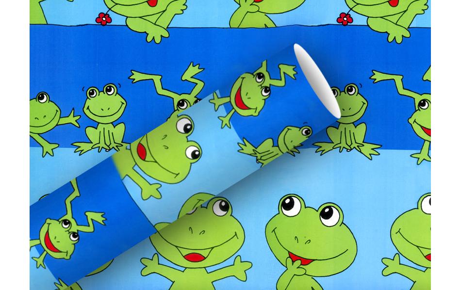 B+C Geschenkpapier 80g/m2, 70cm x 2 m froggy