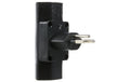 Schönenberger Abzweigstecker 2x T13 schwarz vertikal, mit Kinderschutz