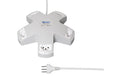 STEFFEN Steckerleiste STEBA VARIABL, 5xT13 2xUSB, 3m Kabel, weiss