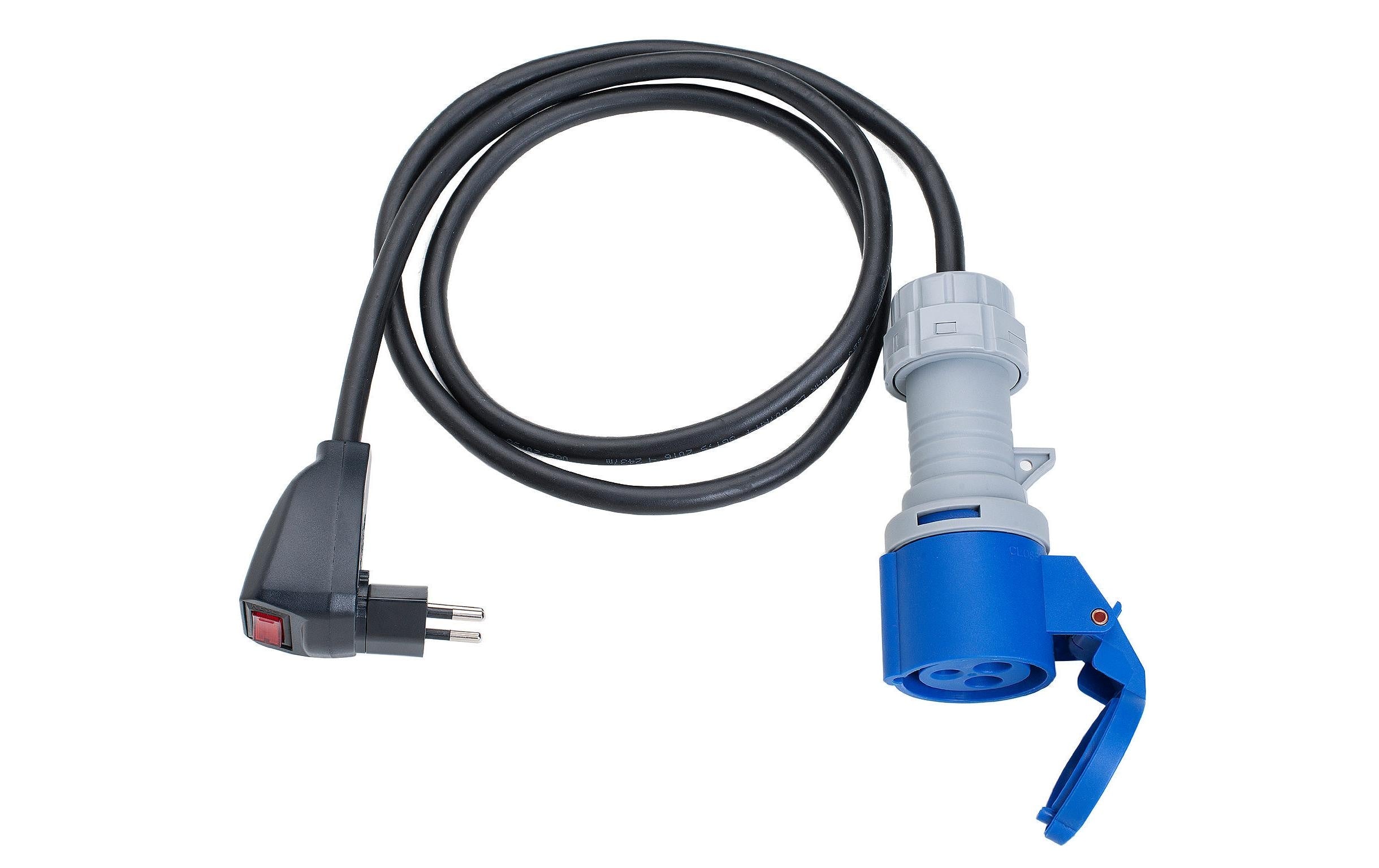 Adapterleitung CEE16 Kupplung T13 Stecker 1.5 m, mit 10 A Überlastschutz