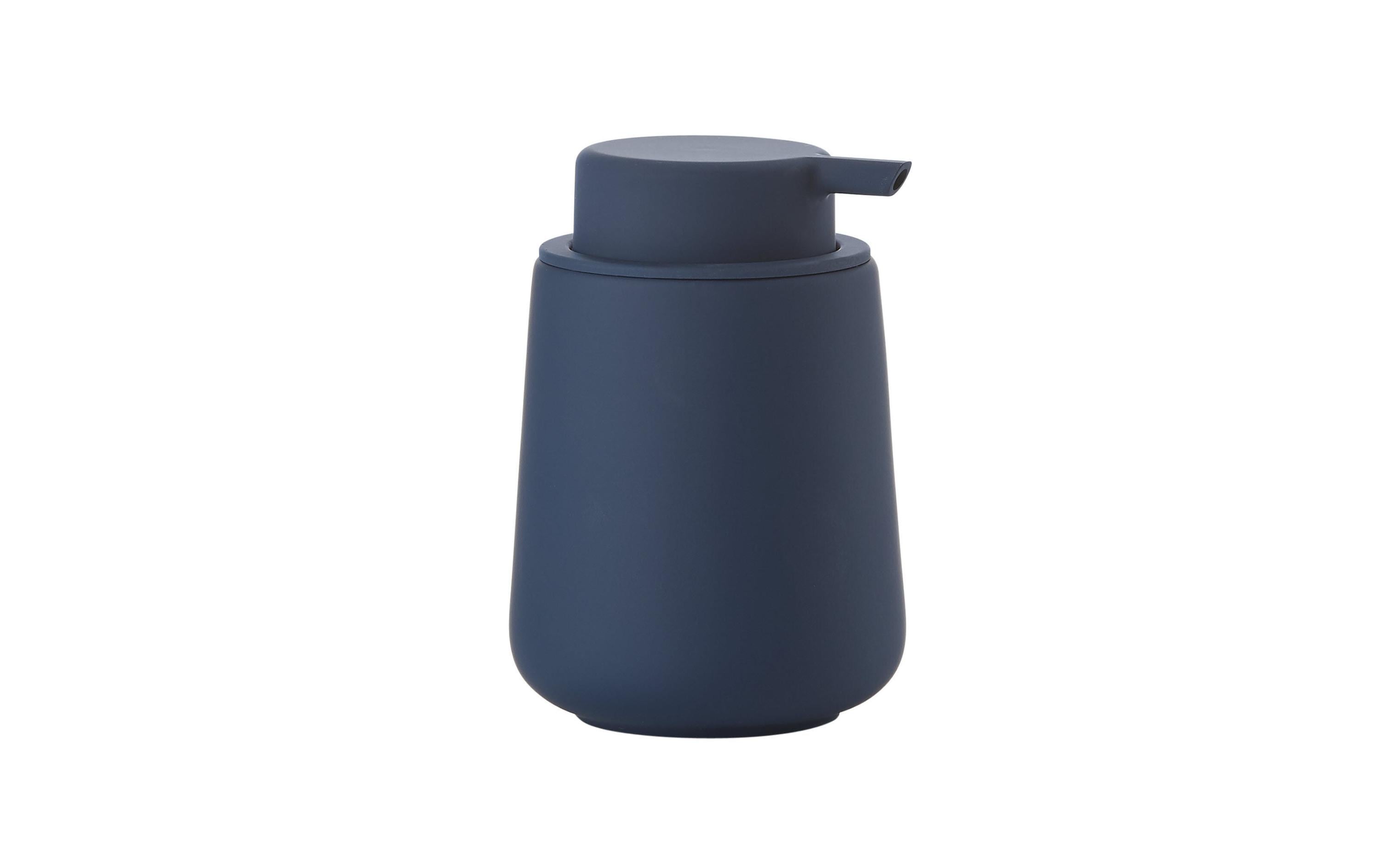 Zone Seifenspender Nova One blau H:11.5cm D:8cm, Stein, 250ml