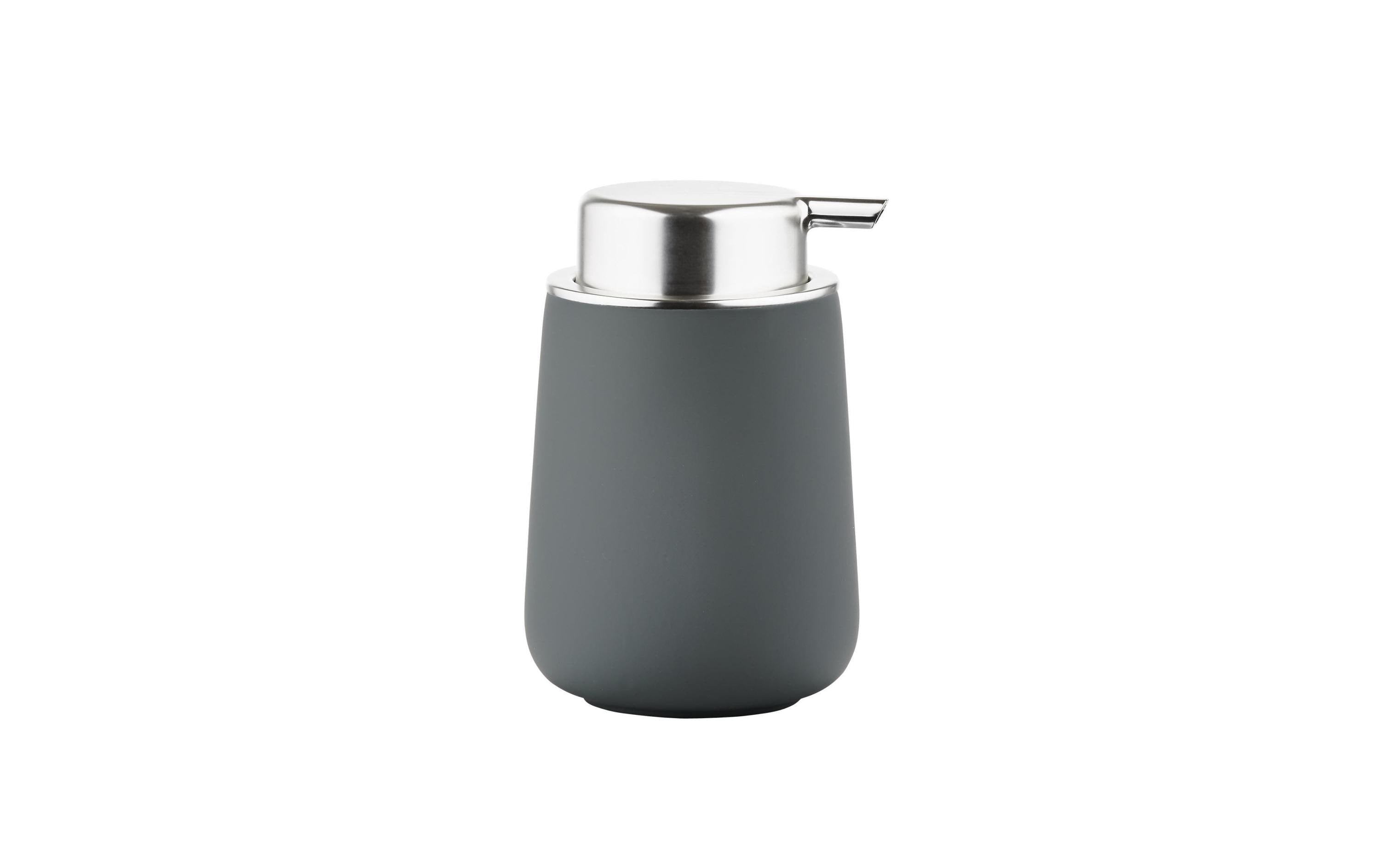 Zone Seifenspender Nova grau H:11.5cm D:8cm, Porzellan, 250ml