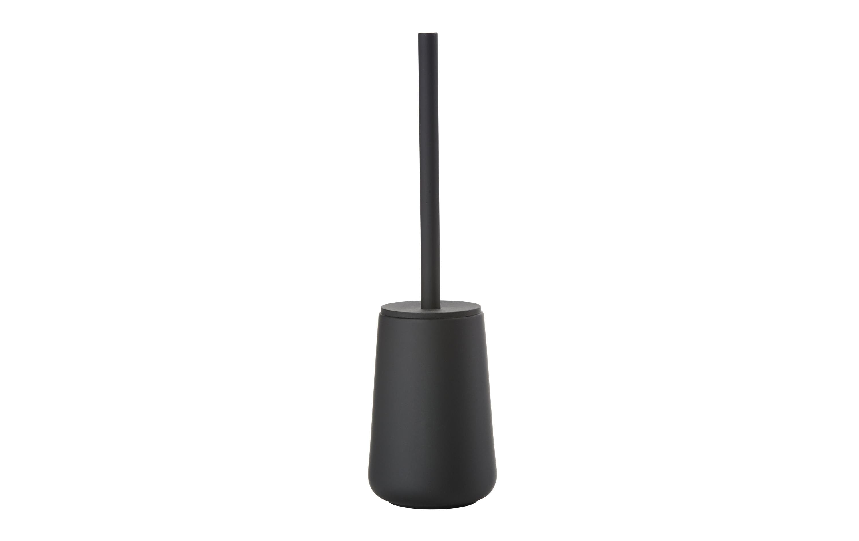 Zone Toilettenbürste Nova One schwarz H:37cm D:10.3cm, Steingut