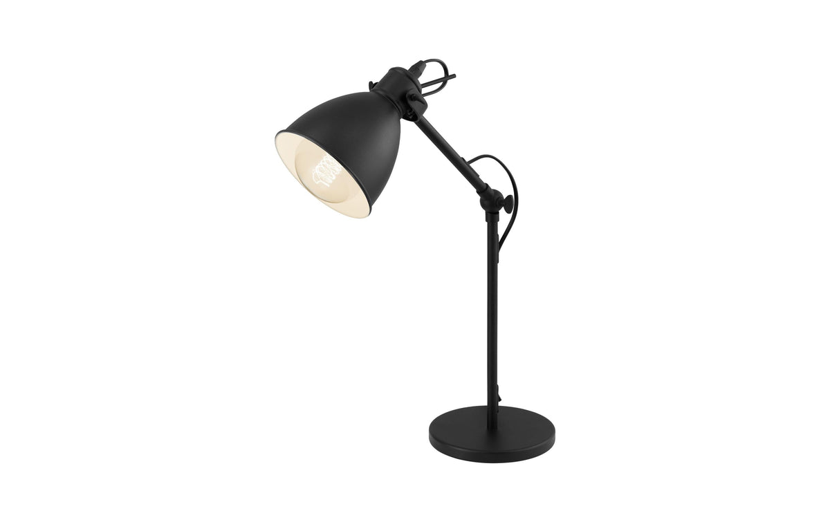 EGLO PRIDDY Tischleuchte schwarz, weiss Trend & Vintage / exkl. 1x E27 40W