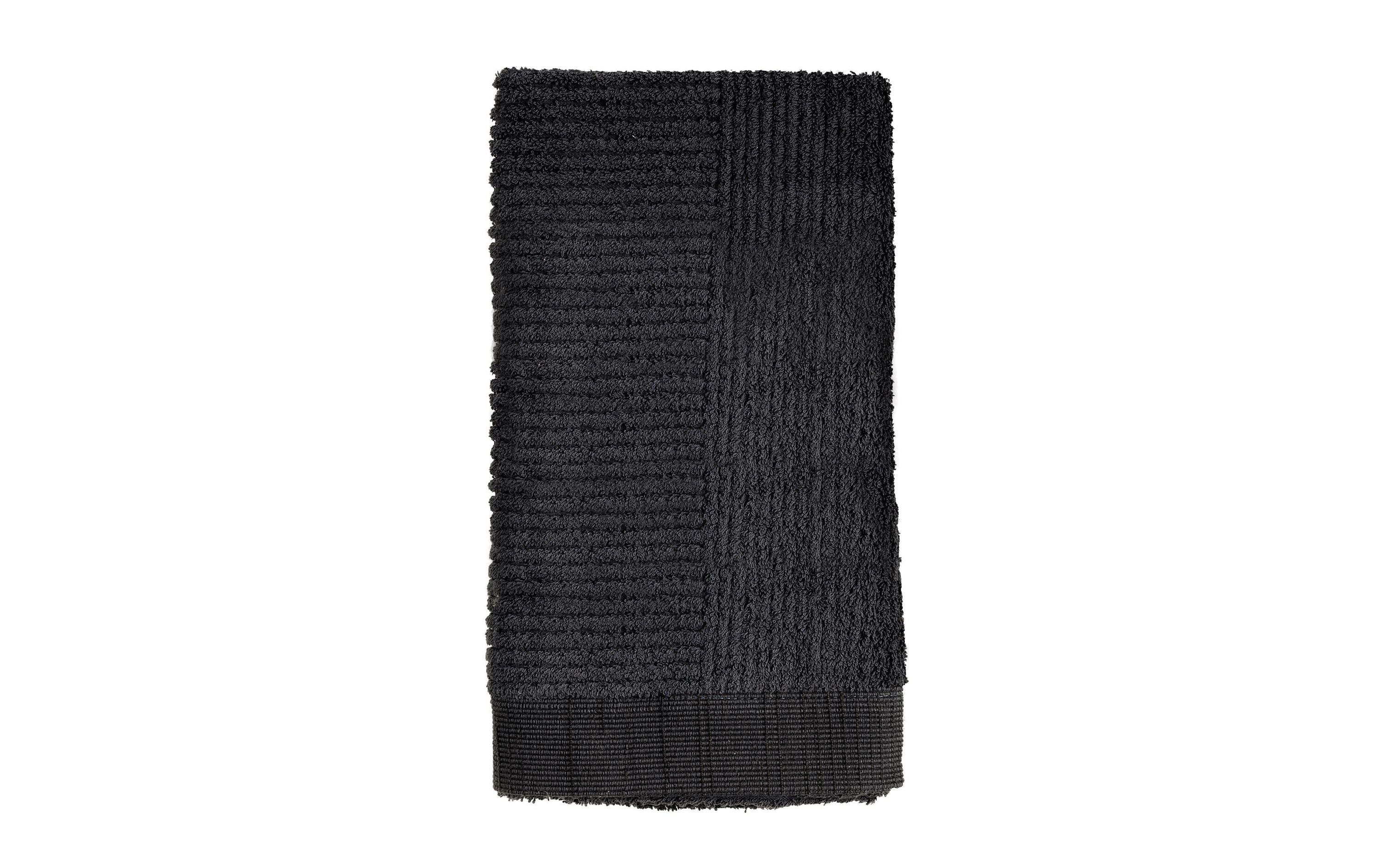 Zone Handtuch Classic schwarz 100% Baumwolle 600g, 50x100cm