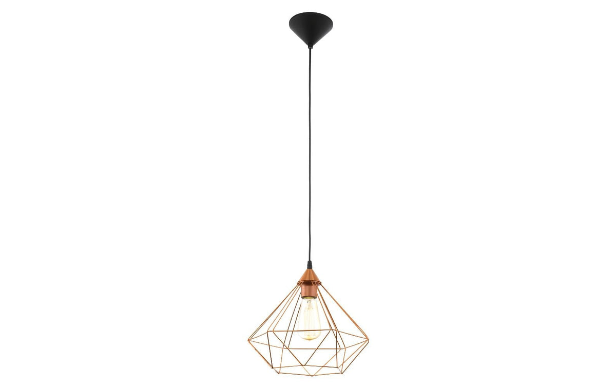 EGLO TARBES Hängeleuchte schwarz Trend & Vintage / exkl. 1x E27 60W