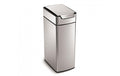 Simplehuman Sensorabfalleimer touch-bar 40 Liter, schmal, fingerabdrucksicher
