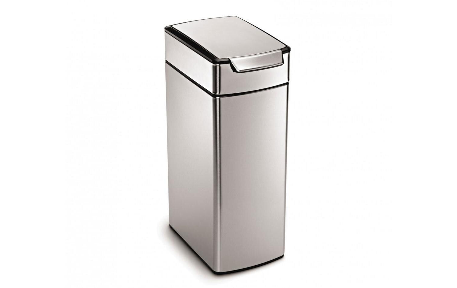 Simplehuman Sensorabfalleimer touch-bar 40 Liter, schmal, fingerabdrucksicher