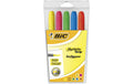 Bic Highlighter Grip Leuchtstift assortiert, 5 Stück
