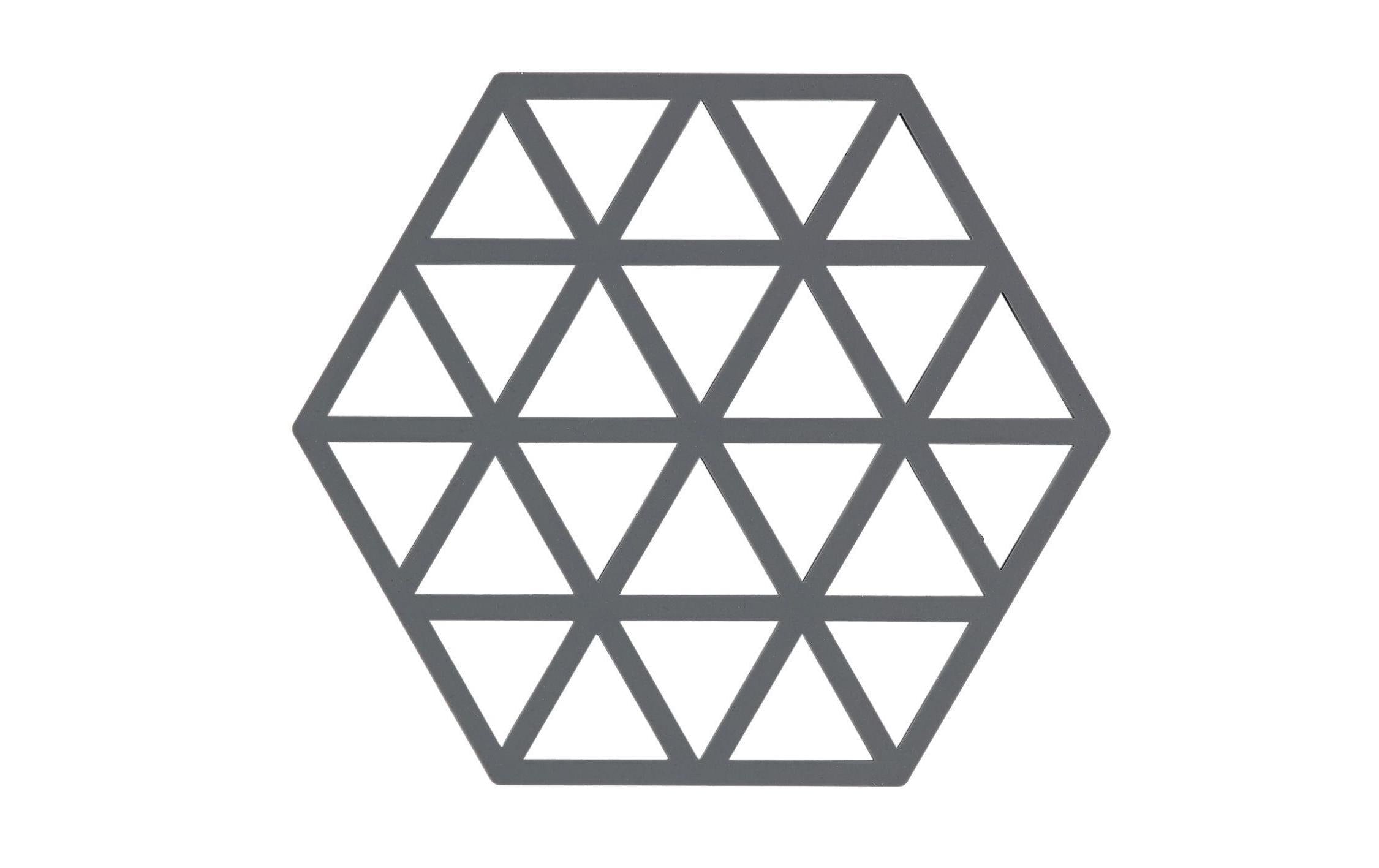 Zone Topfuntersetzer Triangle grau Grösse 16x14x0.9cm, Silikon