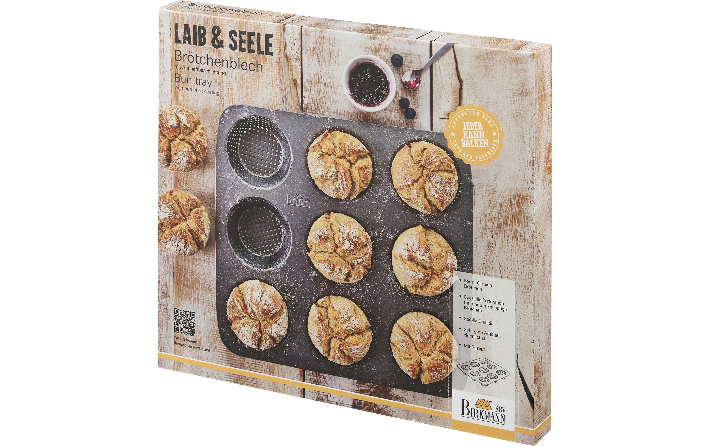 RBV Birkmann Laib & Seele Brötchenblech für 9 Brötchen