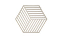 Zone Topfuntersetzer Hexagon helllgrau Grösse 16x14x0.9cm, Silikon