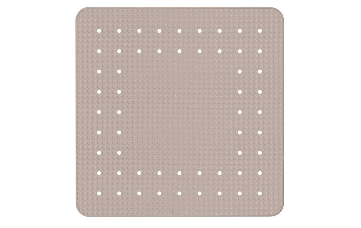 Wenko Duschwanneneinlage Mirasol taupe 54x54 cm, mit Saugnäpfen, aus Kautschuk