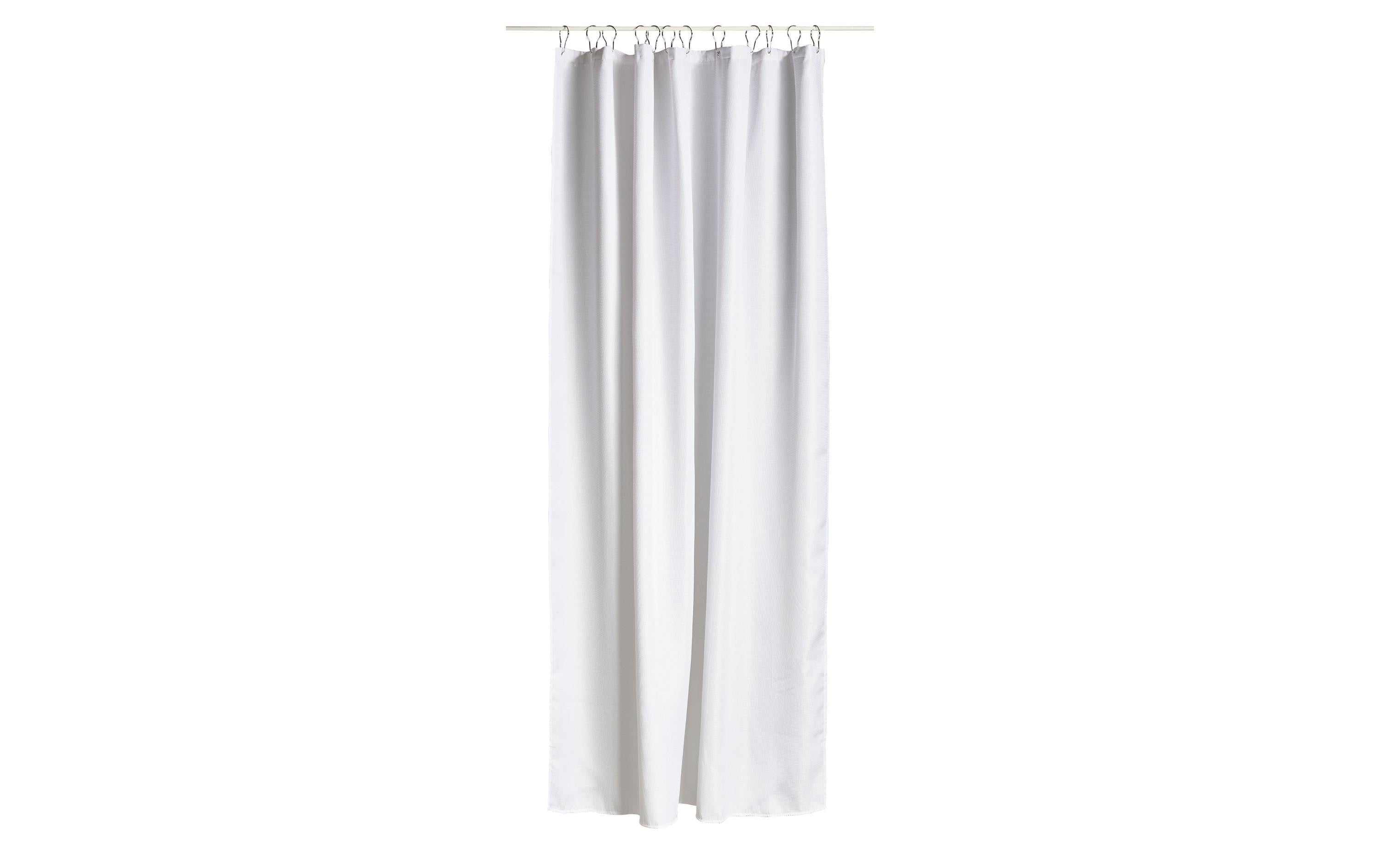 Zone Duschvorhang Lux weiss Länge 200cm, Breite 180cm, Polyester