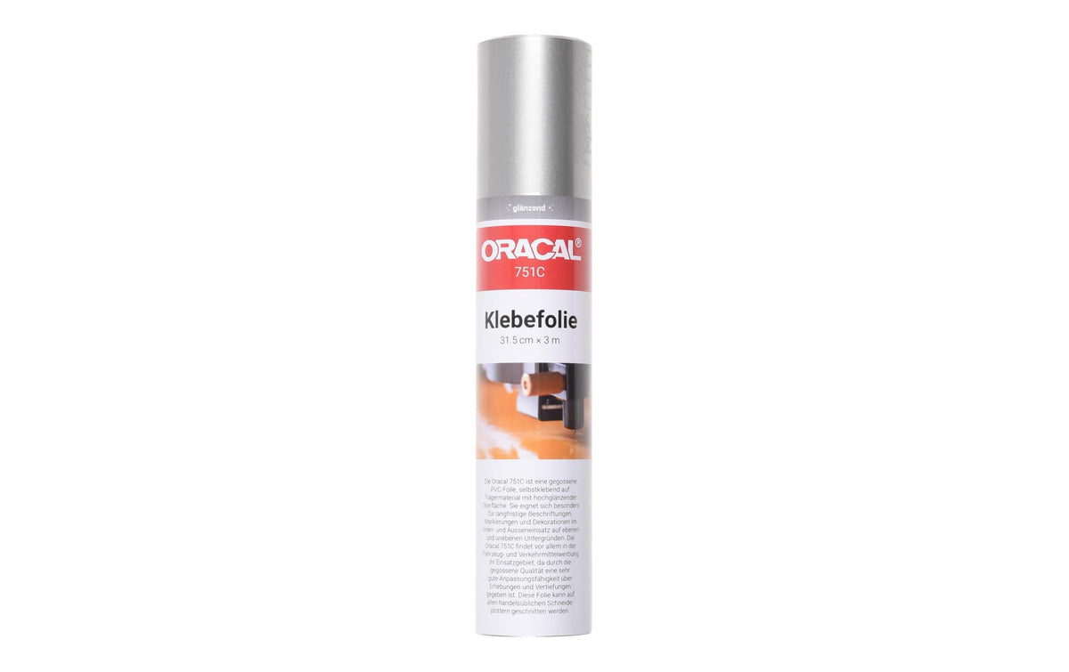 Orafol Vinylfolie Oracal 751 silbergrau 30.5 cm x 3 m
