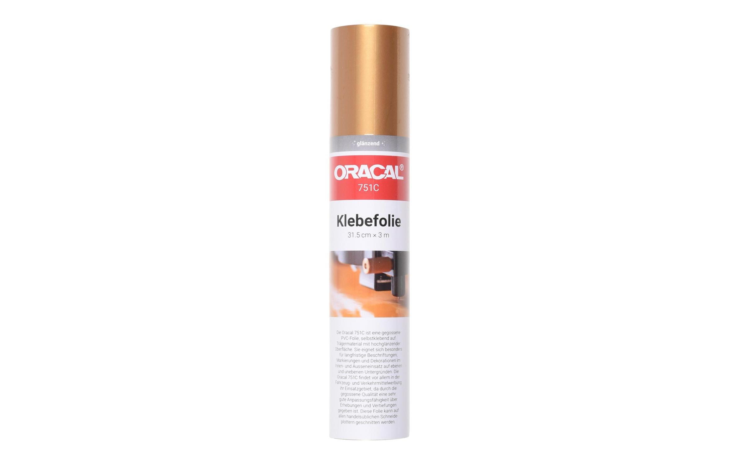 Orafol Vinylfolie Oracal 751 gold metallic 30.5 cm x 3 m