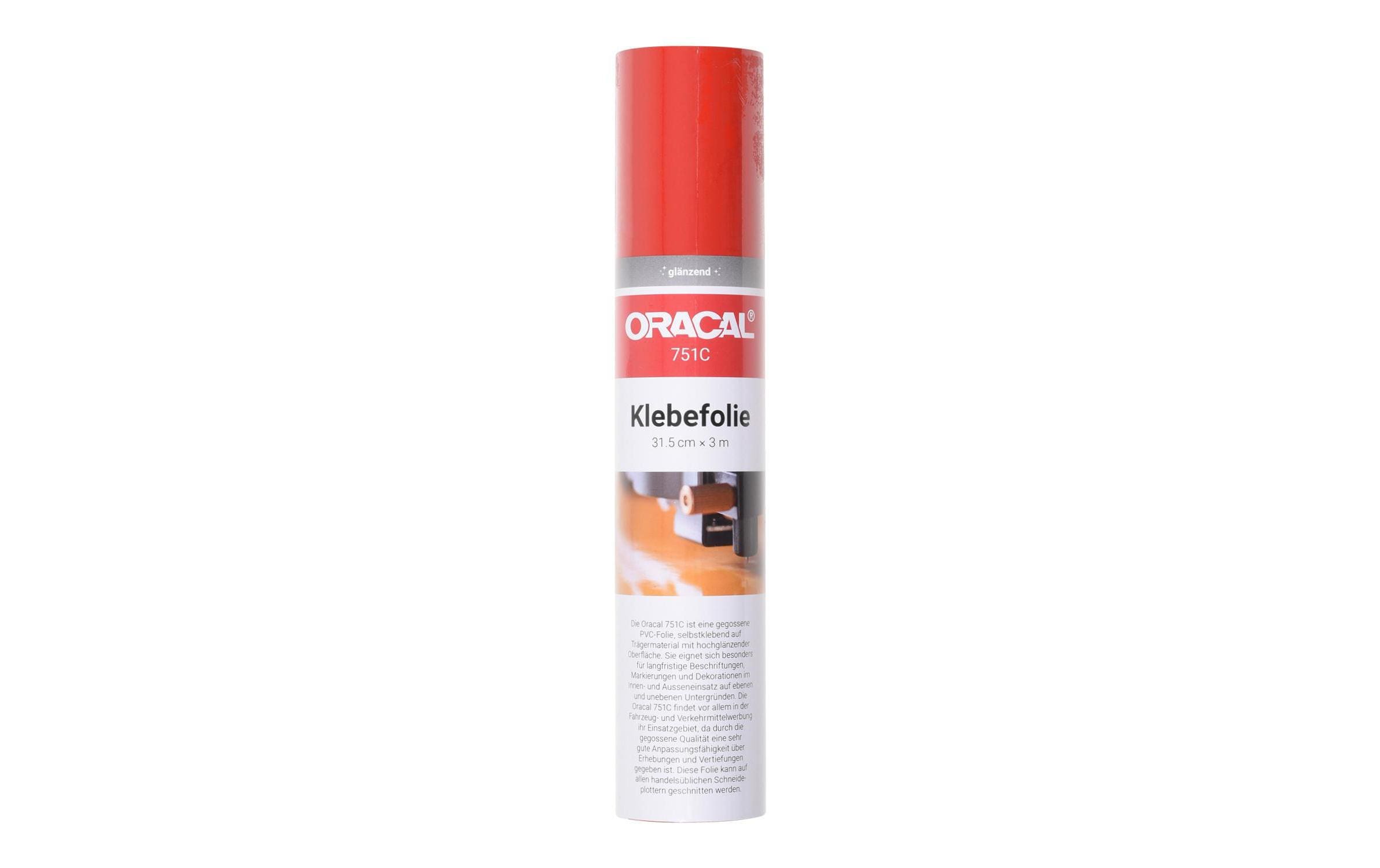 Orafol Vinylfolie Oracal 751 rot 30.5 cm x 3 m