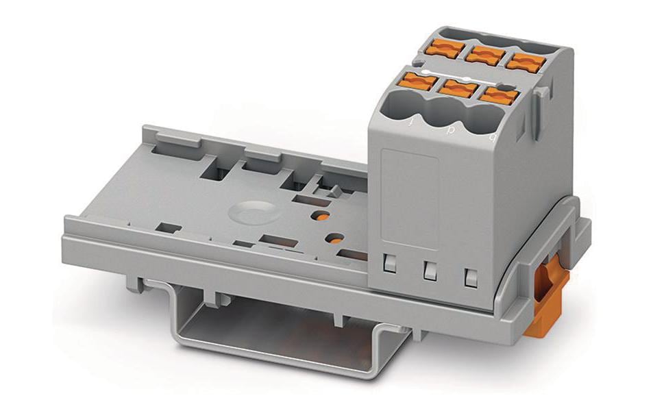 Phoenix Contact Verteilblock Klemme PTFIX 6x2.5-NS35 Grau
