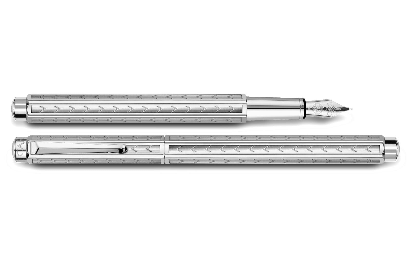 Caran d'Ache Ecridor Chevron Füllfeder Palladium