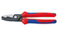 Knipex Kabelschere mit Doppelschneide 200mm mit Mehrkomponenten-Hüllen