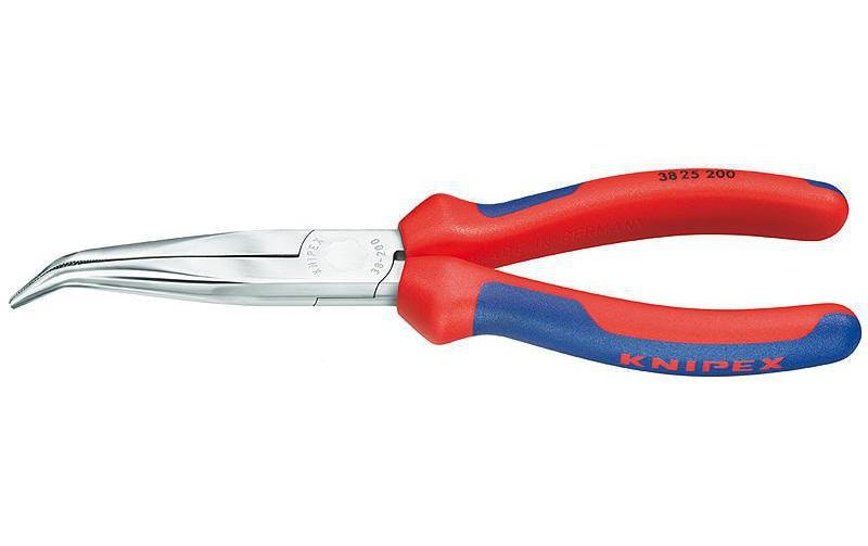 Knipex Mechanikerzange verchromt 200 mm Backen gewinkelt