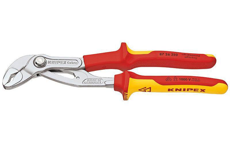 Knipex Hightech-Wasserpumpenzange Cobra isol. VDE verchromt 250 mm