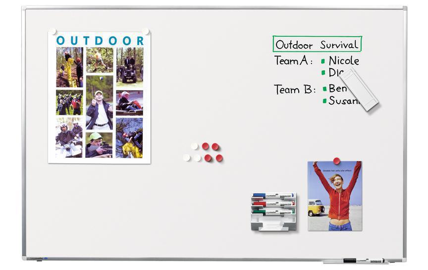 Legamaster Whiteboard Premium Plus 90x120 Emaille-Oberfläche, mit Aluminiumrahmen