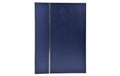 Exacompta Briefmarken Einsteckalbum blau Kunstleder, 48 Seiten