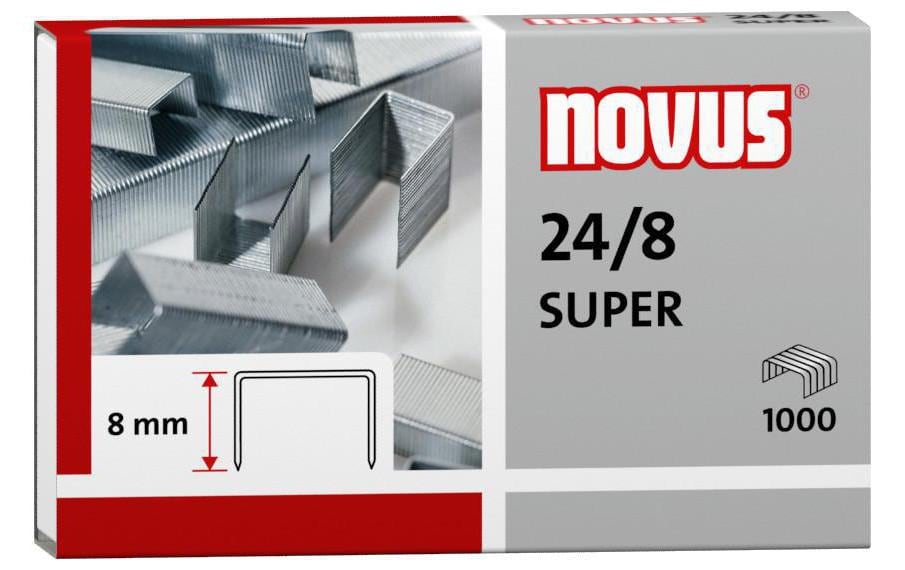 NOVUS 24/8 Heftklammern super Inhalts der Packung: 1.000 Heftklammern