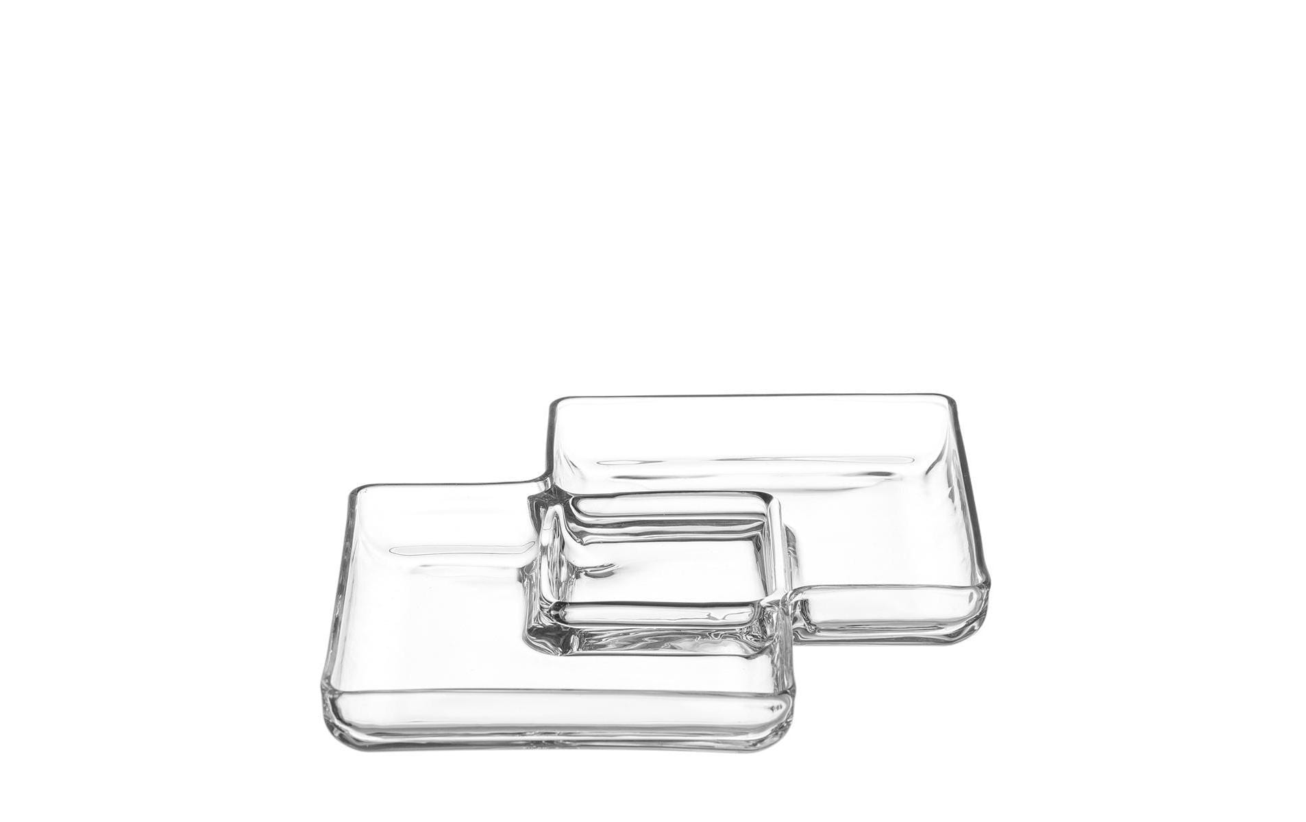 Leonardo Servierplatte Sezione eckig Glas, Grösse 22x32x4cm