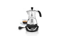 Bialetti Moka Timer 6 Tassen Kaffeemaschine für 6 Tassen, silber