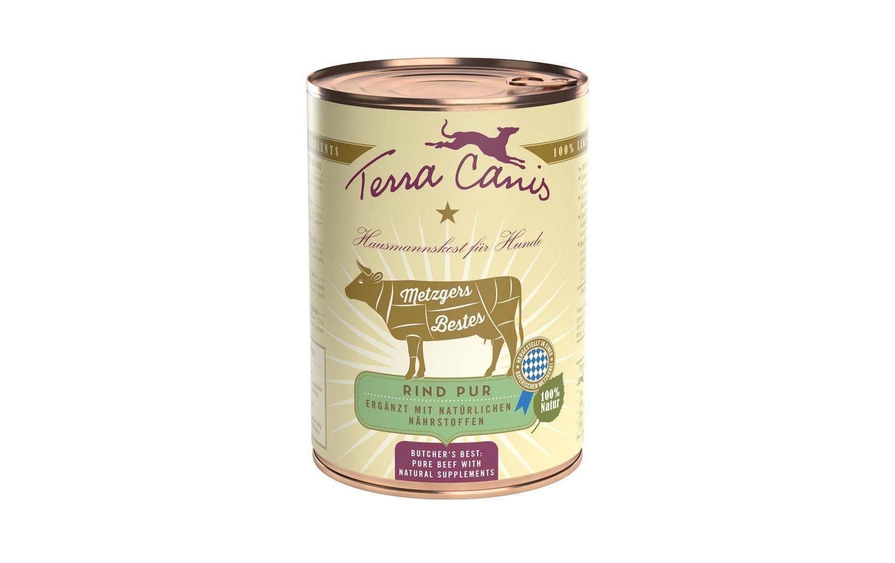 Terra Canis Nassfutter Metzgers Bestes Rind 400g