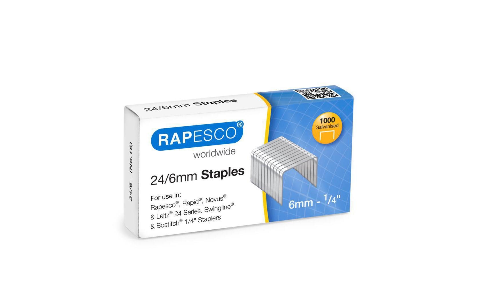 Rapesco 24/6mm Heftklammern 1000 Stück