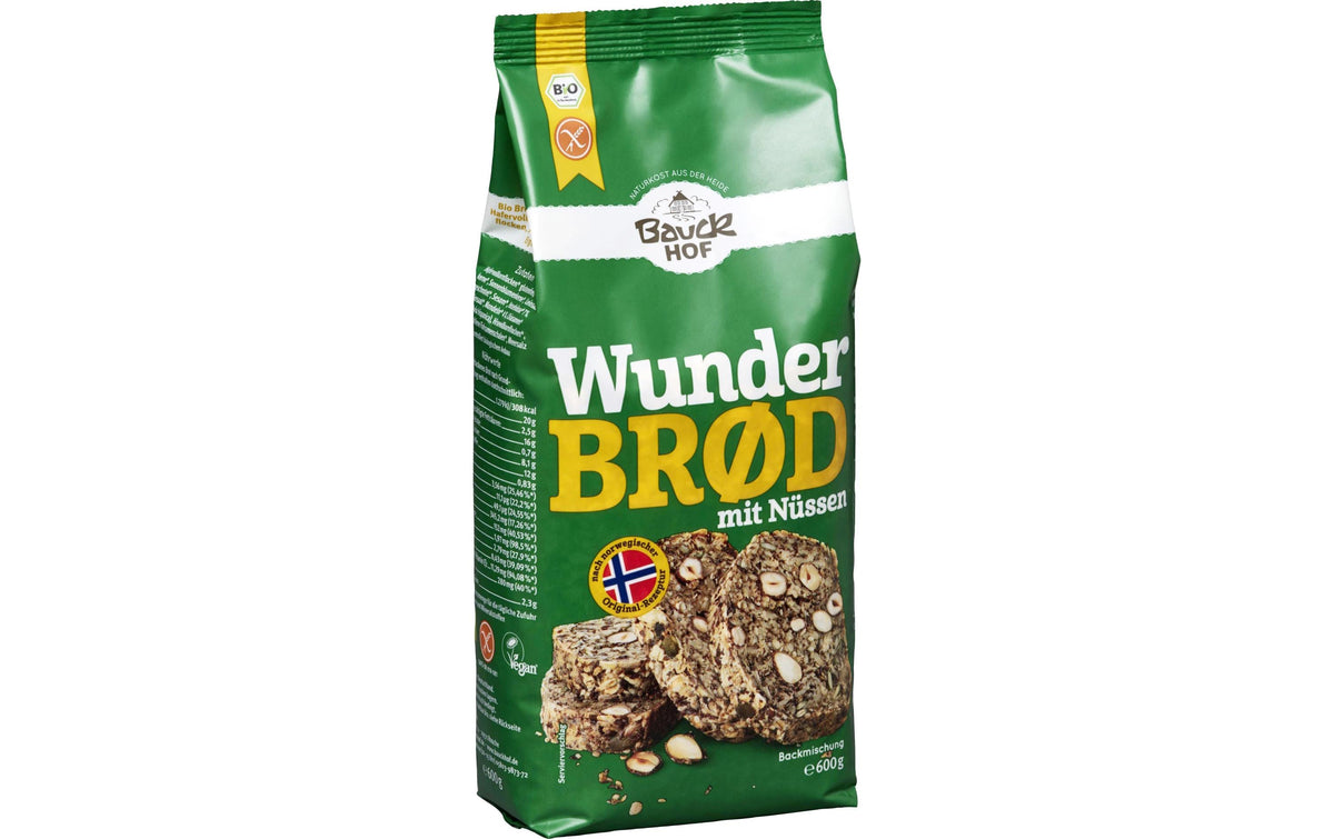 Wunderbrot mit Nüssen Beutel 600 g