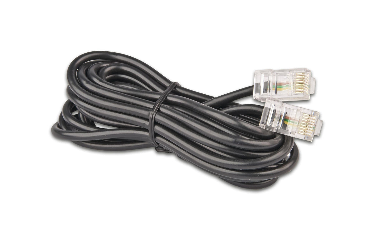 Wirewin ISDN Telefonkabel RJ45 auf RJ45 10 Meter, 4-adrig, Cat.3, schwarz