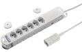 STEFFFEN STEBA VARIABL 6XT13, C14 Stecker 3m Kabel, ohne Schalter, 3x1mm2, Magnet