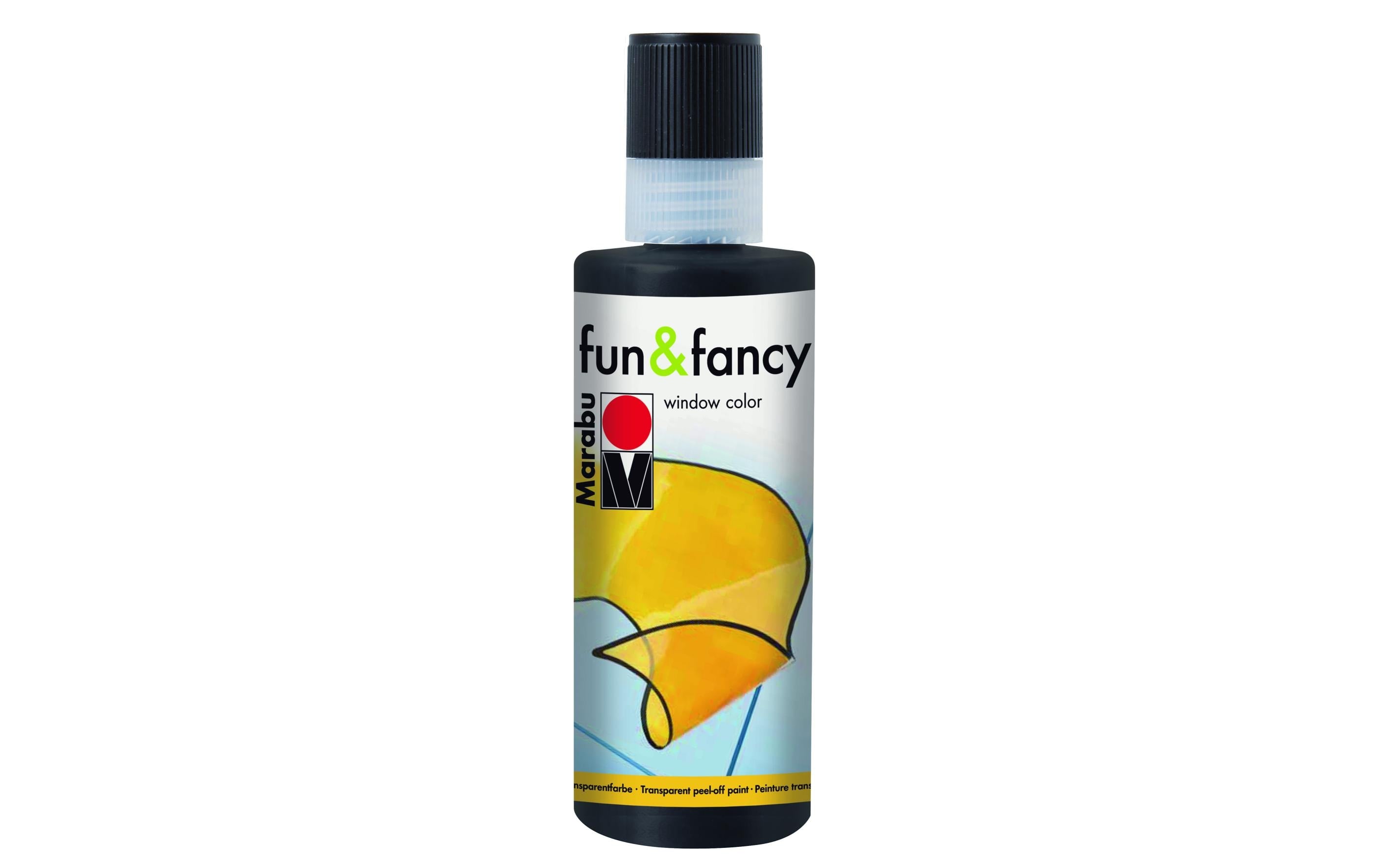 Marabu Window Color Konturenfarbe 80ml, Soft Schwarz