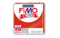 FIMO kids Modelliermasse Glitter rot ofenhärtend, besonders weich