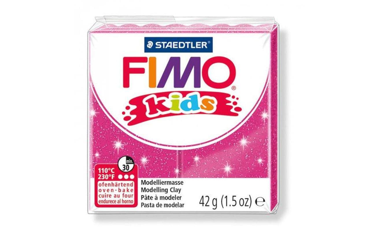 FIMO kids Modelliermasse Glitter pink ofenhärtend, besonders weich