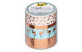 Folia Washi Tape Hotfoil Rosegold 4er Set