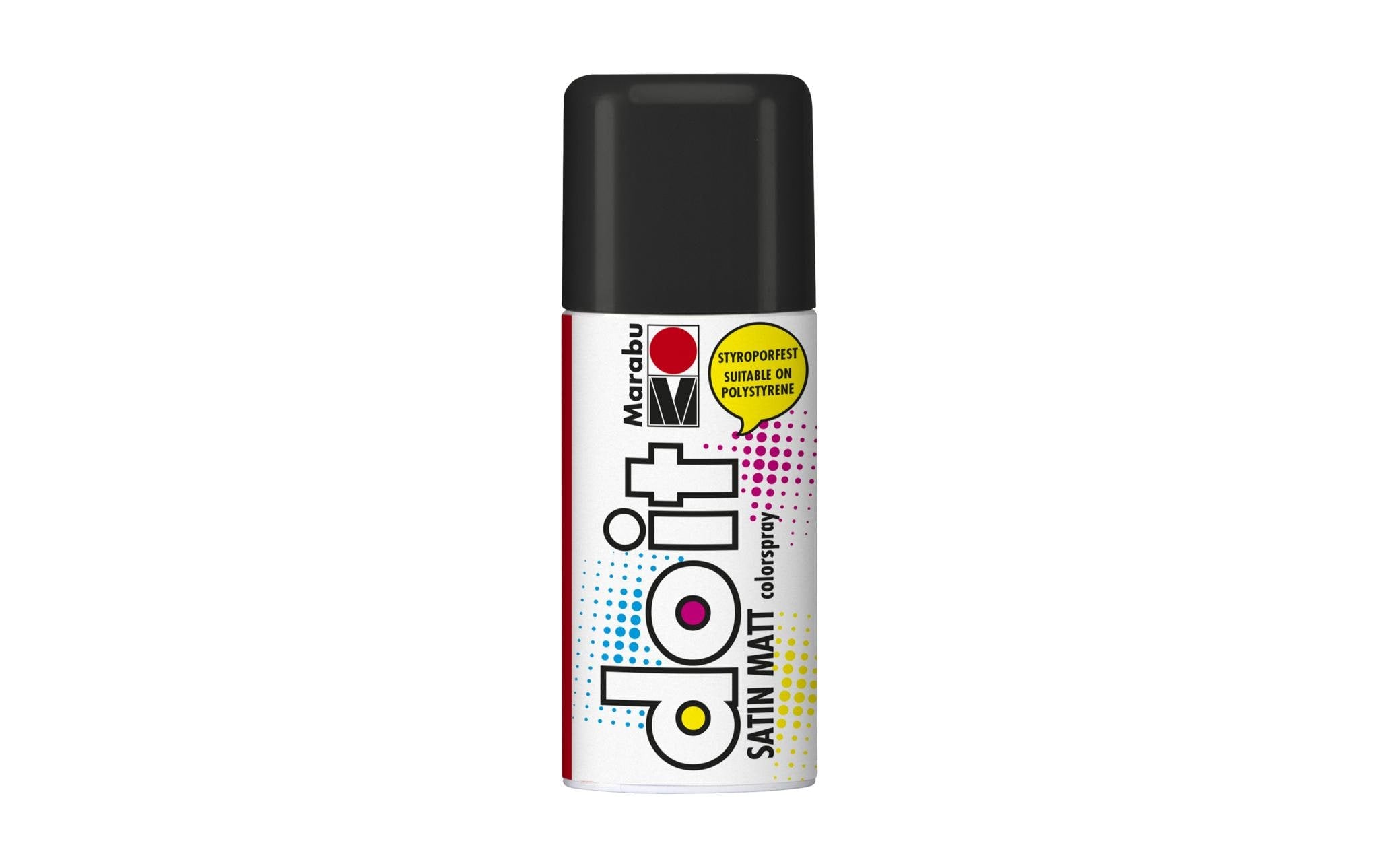Marabu Sprühfarbe do it Satin matt 150 ml Sprühdose, schwarz