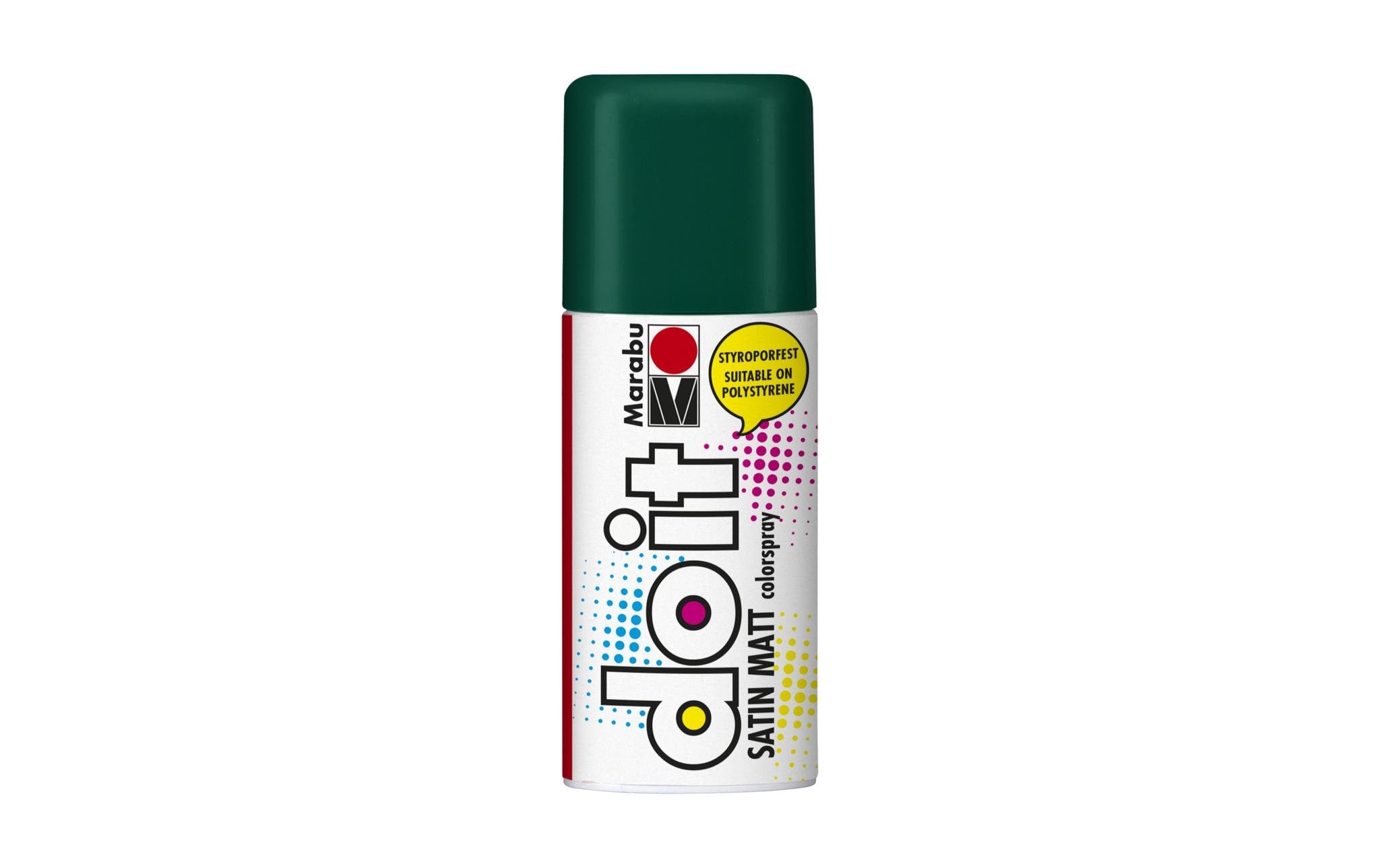Marabu Sprühfarbe do it Satin matt 150 ml Sprühdose, Dunkelgrün