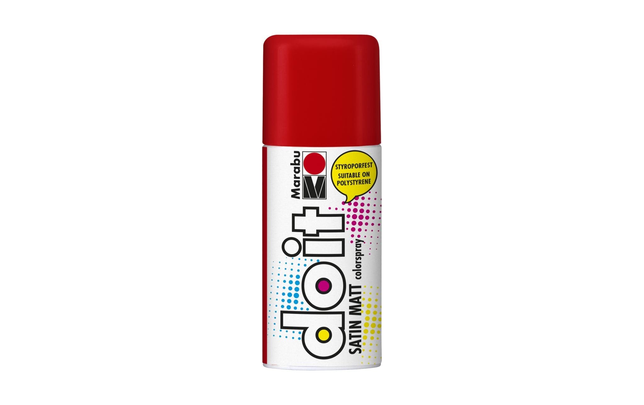 Marabu Sprühfarbe do it Satin matt 150 ml Sprühdose, kirschrot