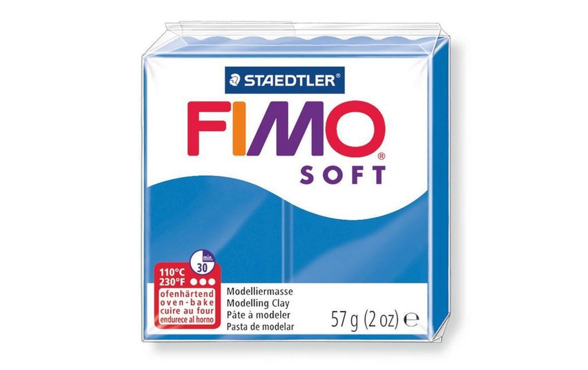 FIMO Soft Modelliermasse pazifikblau ofenhärtend, weich und soft
