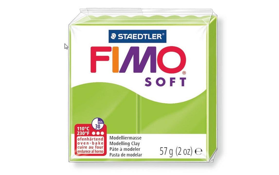 FIMO Soft Modelliermasse apfelgrün ofenhärtend, weich und soft